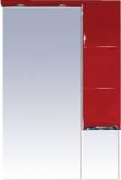 Зеркало-шкаф Misty Петра 65 R красная эмаль