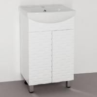 Тумба с раковиной Style Line Папирус 50 Люкс, белая