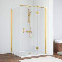 Душевой уголок Vegas Glass AFP-Fis 120 09 01 R профиль золото, стекло прозрачное