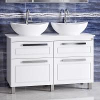 Тумба с раковиной СанТа Нептун 120 напольная, со столешницей