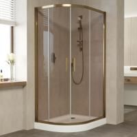 Душевой уголок Vegas Glass ZS-F 100*80 05 05 профиль бронза, стекло бронза