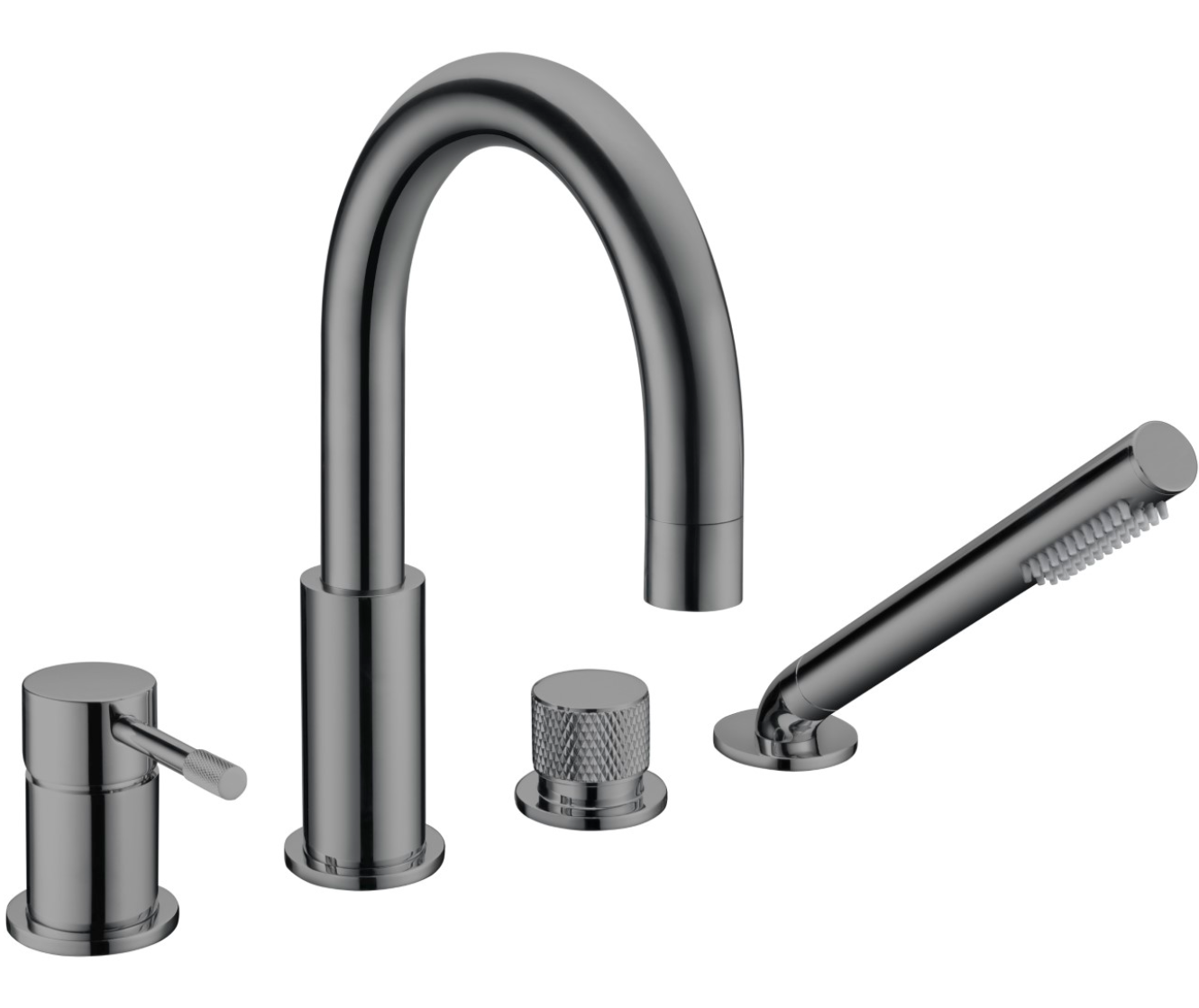 Смеситель на борт ванны Boheme Uno 460-SGM