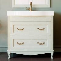 Тумба под раковину ValenHouse Лиора 90 слоновая кость, фурнитура бронза