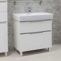 Тумба под раковину Aquaton Дакота 80 белый/выбеленное дерево