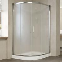 Душевой уголок Vegas Glass ZS-F 120*110 08 10 профиль глянцевый хром, стекло сатин