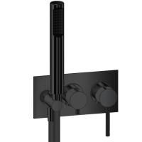 Смеситель для душа Webert Elio EL860512560 с внутренней частью, черный