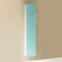 Пенал Marka One Mix бирюзовое стекло, ручки рейлинг