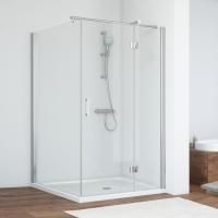 Душевой уголок Vegas Glass AFP-Fis 100*110 08 01 R профиль глянцевый хром, стекло прозрачное