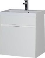 Тумба с раковиной Aquanet Латина 60 1 ящик белая