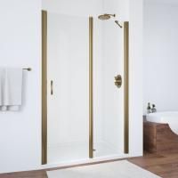 Душевая дверь в нишу Vegas Glass EP-F-1 115 05 01 R профиль бронза, стекло прозрачное