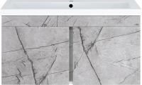 Тумба с раковиной Misty Торос 100 серый мрамор