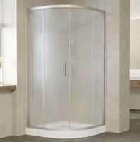 Душевой уголок Vegas Glass ZS 120 07 10 профиль матовый хром, стекло сатин