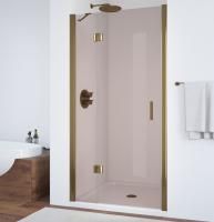 Душевая дверь в нишу Vegas Glass AFP 120 05 05 L профиль бронза, стекло бронза
