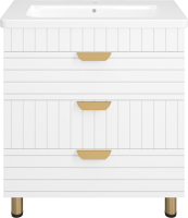 Тумба с раковиной Brevita Gloster 80 белая