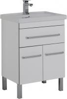 Тумба под раковину Aquanet Сиена 60 белая, 1 ящик, 2 двери