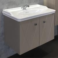 Тумба с раковиной Comforty Кремона 80, подвесная, латте