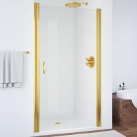 Душевая дверь в нишу Vegas Glass EP 95 09 01 профиль золото, стекло прозрачное