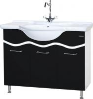 Тумба под раковину Bellezza Мари 105 белая/черная