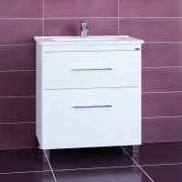 Тумба с раковиной СанТа Вегас 75 напольная, 2 ящика