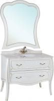 Мебель для ванной Bellezza Грация Люкс 90 белая патина золото