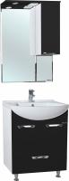 Мебель для ванной Bellezza Альфа 55 черная с нижним ящиком