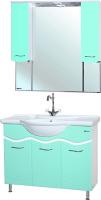 Мебель для ванной Bellezza Мари 105 белая/салатовая
