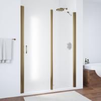 Душевая дверь в нишу Vegas Glass EP-F-1 125 05 10 R профиль бронза, стекло сатин