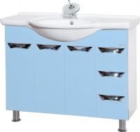 Тумба под раковину Bellezza Белла Люкс 105 голубая