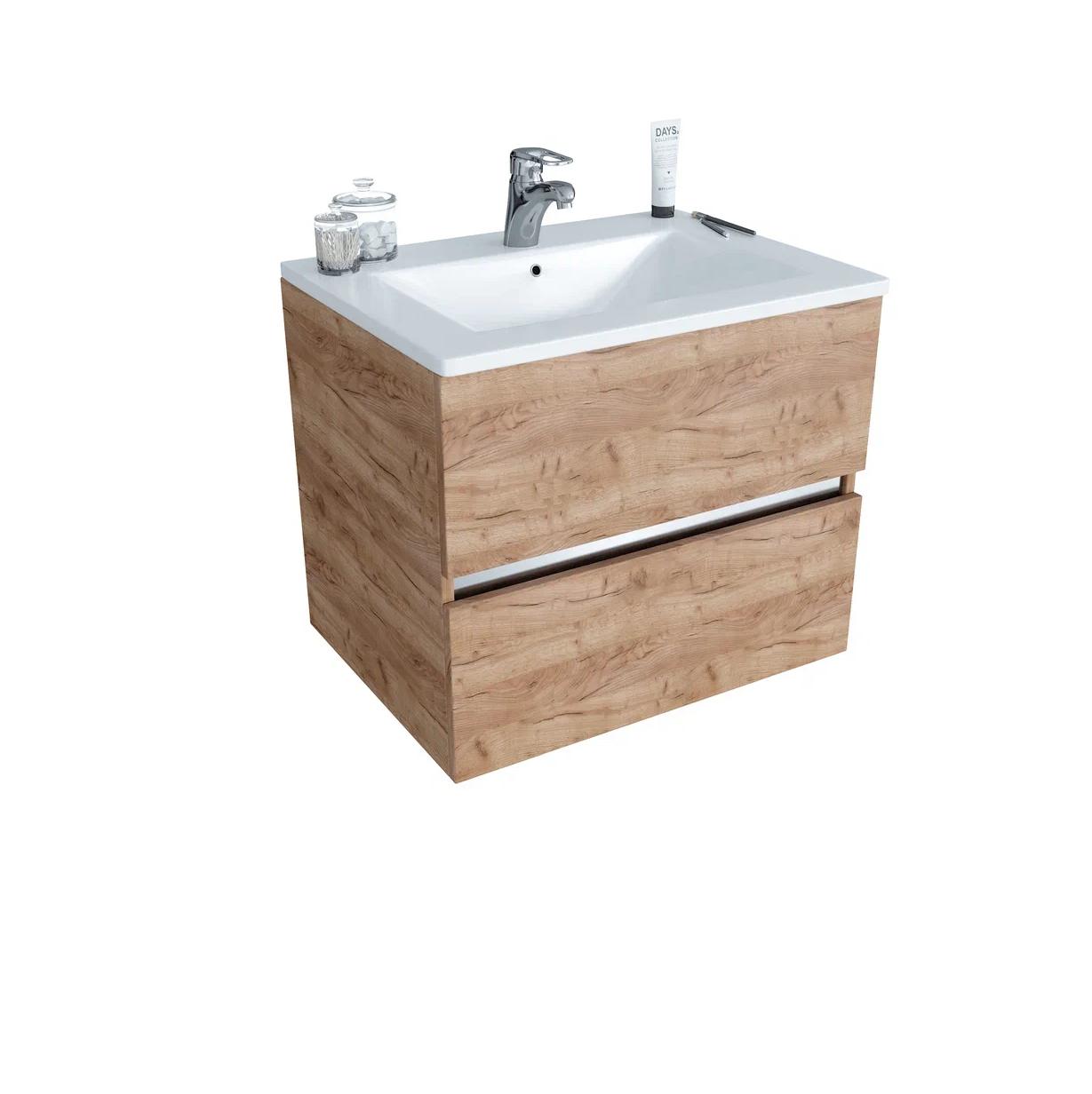 Тумба с раковиной Sanvit Кубэ-2 60 ясень