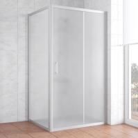 Душевой уголок Vegas Glass ZP+ZPV 100*100 07 10 профиль матовый хром, стекло сатин