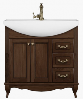 Тумба с раковиной ValenHouse Эллина 80 кальяри, фурнитура бронза