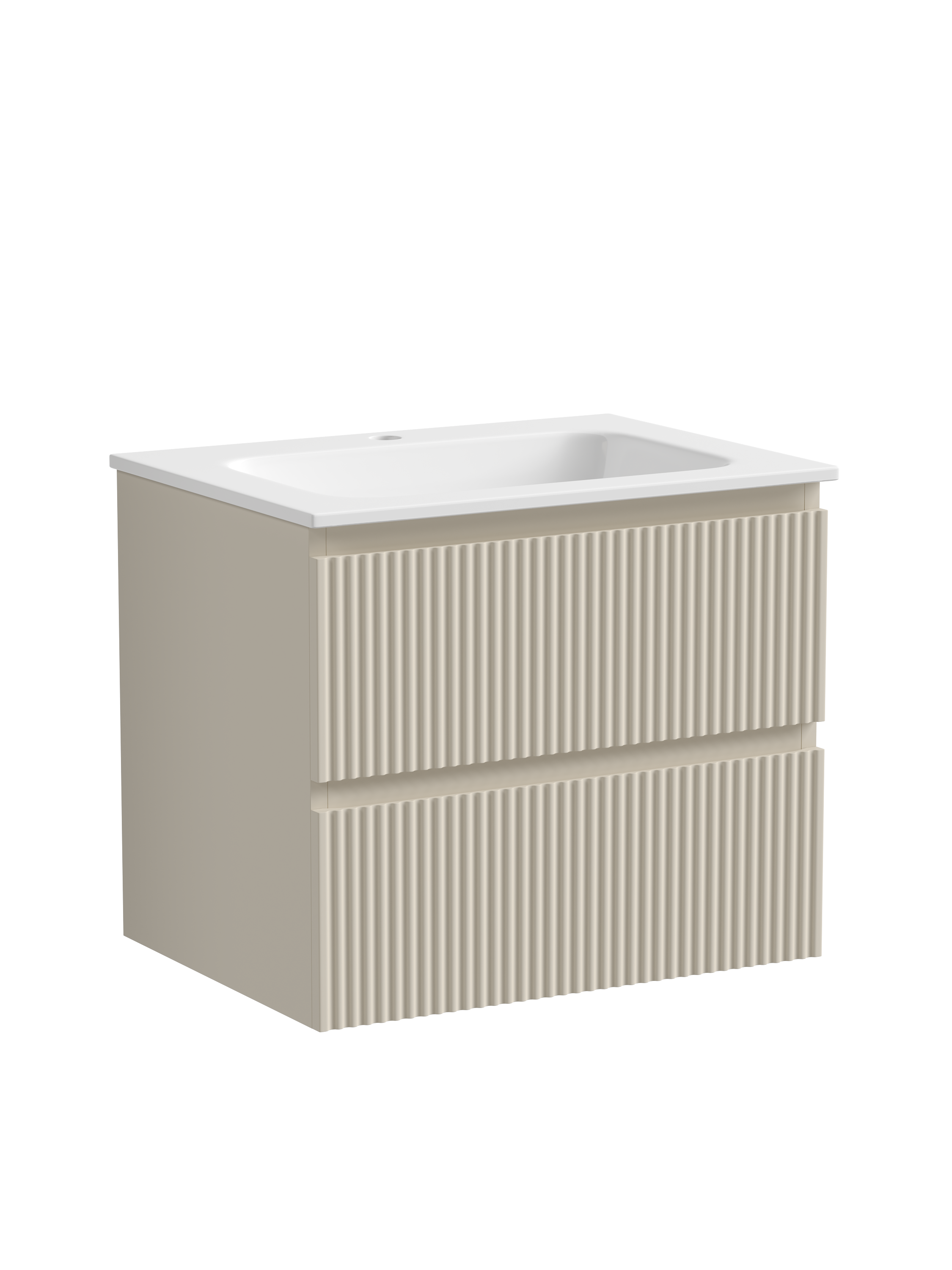 Тумба с раковиной Sancos Snob R 60 Beige Soft SNR60CE, подвесная