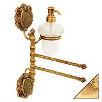 Полотенцедержатель Migliore Cleopatra ML.CLE-60.718.DO с дозатором, золото