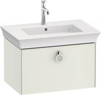 Тумба с раковиной Duravit White Tulip 75 с ручкой, шелковисто-матовый