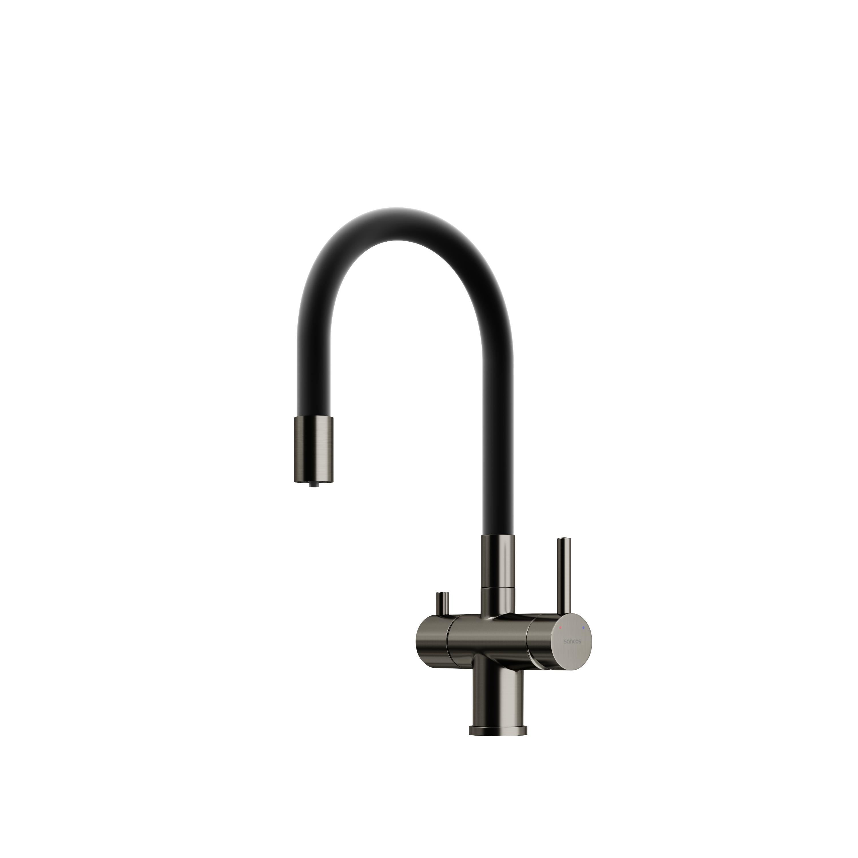 Смеситель для кухни Sancos Lucia SC4004GG, вороненая сталь