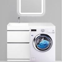 Тумба с раковиной Style Line Даллас 120 L Люкс Plus напольная, белая