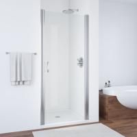 Душевая дверь в нишу Vegas Glass ЕР 95 08 crystalvision профиль глянцевый хром, стекло crystalvision