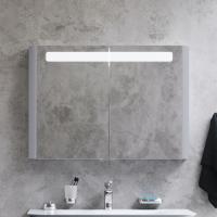 Зеркало-шкаф AM.PM Sensation 100 серый шелк