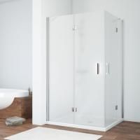 Душевой уголок Vegas Glass AFA-F TUR NOVO h1890 120*110 08 10 L профиль глянцевый хром, стекло сатин