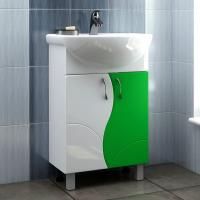 Тумба с раковиной Vigo Alessandro 4-55 зеленая