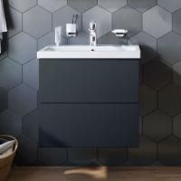 Тумба с раковиной AM.PM Gem 60 графит матовый, подвесная