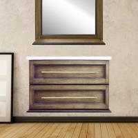 Тумба с раковиной Misty Винтаж 70 дуб