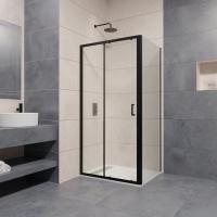 Душевой уголок RGW Passage PA-74B (1195-1235)х900х1950 профиль черный, стекло прозрачное