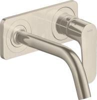 Смеситель для раковины Axor Citterio M 34112820 шлифованный никель