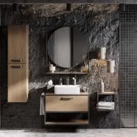 Мебель для ванной Aquaton Лофт Фабрик 80 дуб кантри со столешницей