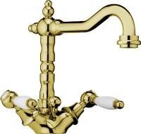 Смеситель для раковины Webert Dorian DO700302010 золото