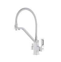 Смеситель для кухни Gappo G4317-8 белый/хром