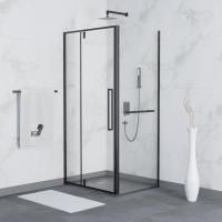 Душевой уголок RGW Stilvoll SV-44-1B (1205-1235)х800х2000 профиль черный, стекло прозрачное