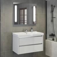 Мебель для ванной Comforty Дублин 90 белый глянец