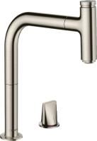 Смеситель для кухни Hansgrohe Metris Select M71 73804800 сталь